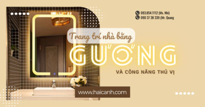 trang trí nhà bằng gương